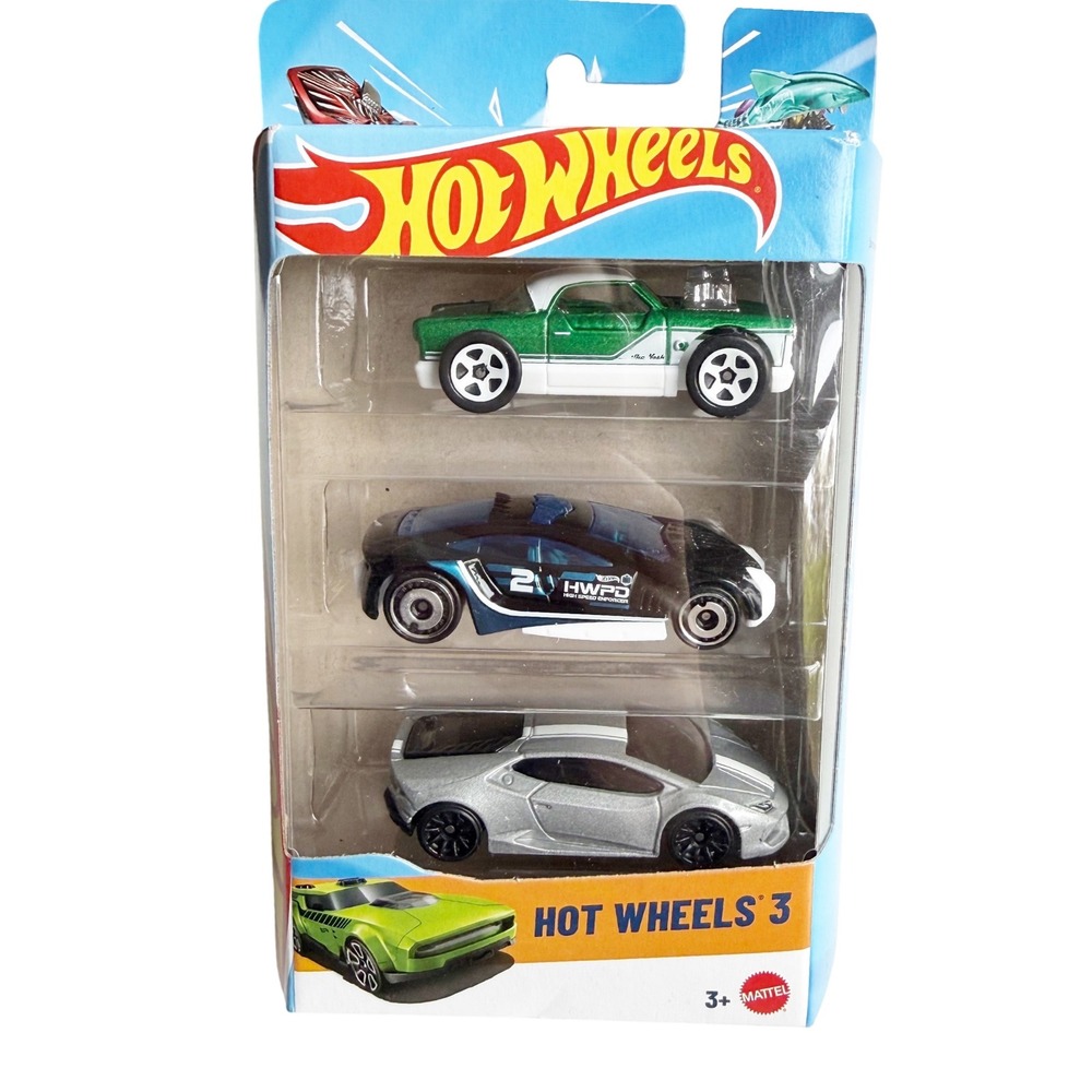 NEW Hot Wheels 3 Pack Sealed – Lamborghini Huracan, El Camino, HWPD Enforcer